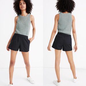 Madewell Pull On Shorts in Almost Black Medium